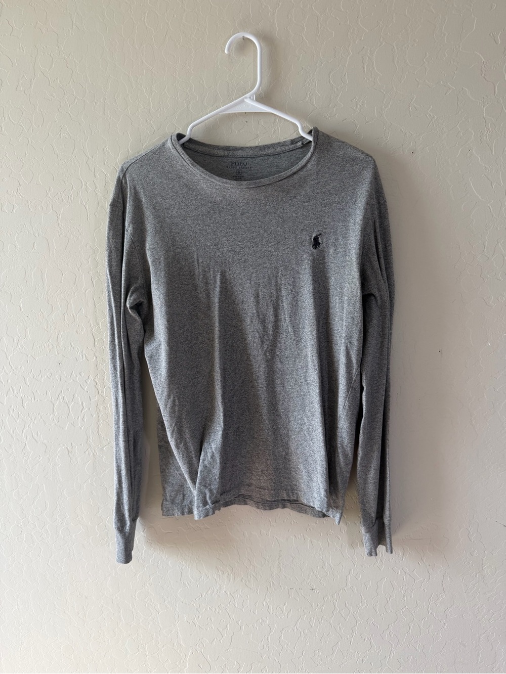 Polo Ralph Lauren Long Sleeve Crewneck Tee Gray Small